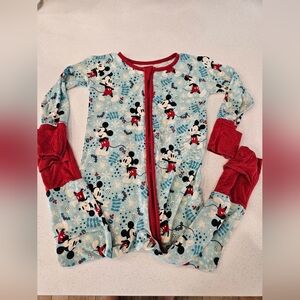 Little Sleepies Winter Mickey Zippie PJs